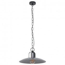 Eglo-Kenilworth H/L 1X28W Pendant Light - Anitque Nickel